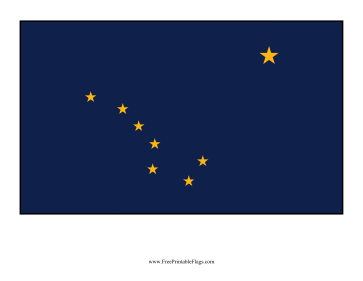 Alaska Free Printable Flag