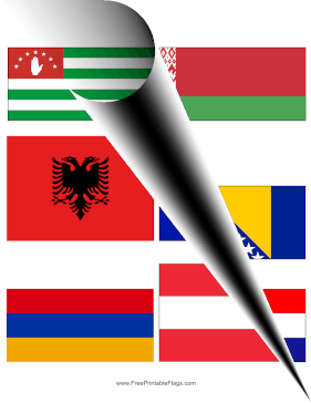 All Europe Flags Mini Free Printable Flag
