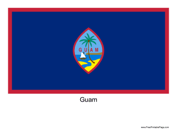 Guam Free Printable Flag