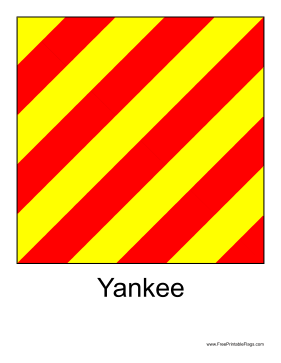 Yankee Free Printable Flag