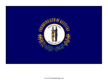 Kentucky Free Printable Flag
