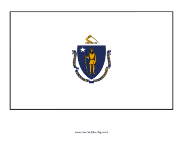 Massachusetts Free Printable Flag