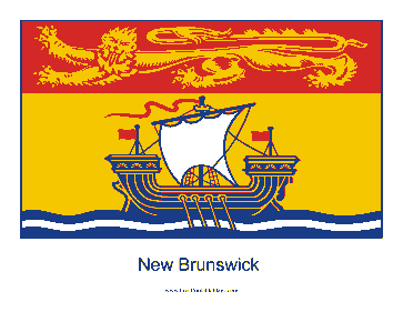 New Brunswick Free Printable Flag