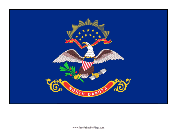 North Dakota Free Printable Flag