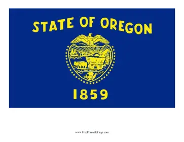Oregon Free Printable Flag
