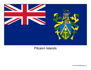 Pitcairn Islands Free Printable Flag