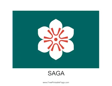 Saga Free Printable Flag