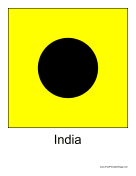 India Free Printable Flag