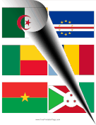 All Africa Flags Mini