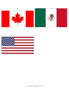 All North America Flags Mini