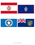 All Pacific Islands Flags Mini
