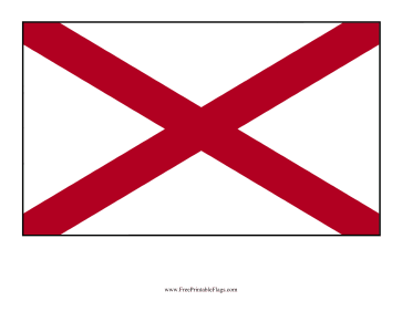 Alabama Free Printable Flag
