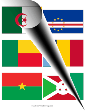 All Africa Flags Mini Free Printable Flag