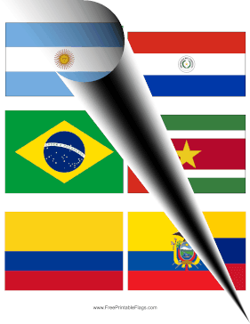All South America Flags Mini Free Printable Flag
