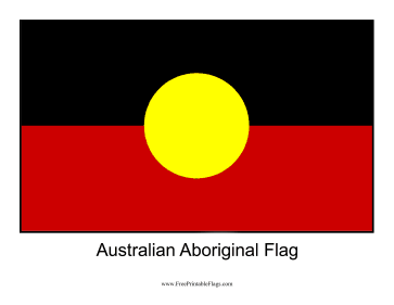 Australian Aboriginal Free Printable Flag