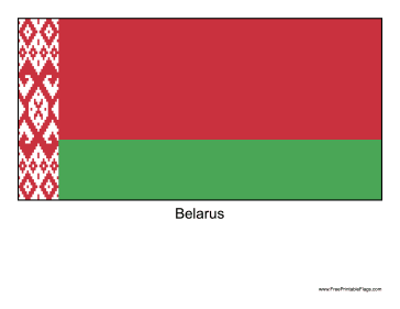 Belarus Free Printable Flag