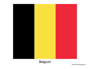 Belgium Free Printable Flag