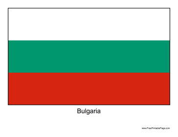 Bulgaria Free Printable Flag