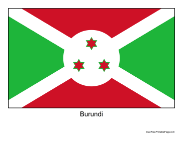 Burundi Free Printable Flag