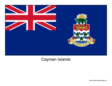Cayman Islands Free Printable Flag