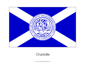 Charlotte Free Printable Flag