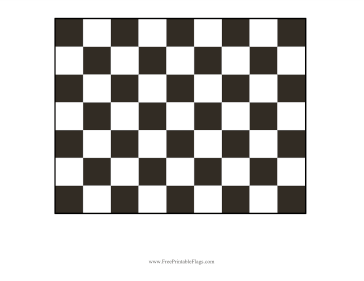 Checkered Racing Free Printable Flag