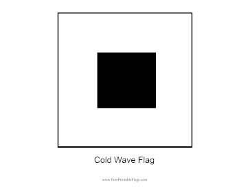 Cold Wave Free Printable Flag