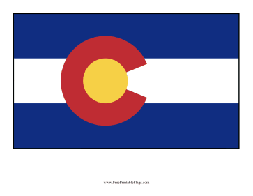 Colorado Free Printable Flag