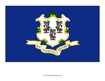 Connecticut Free Printable Flag