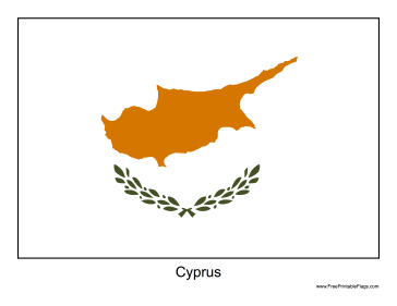 Cyprus Free Printable Flag