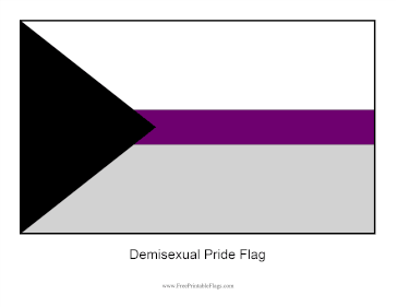 Demisexual Pride Free Printable Flag