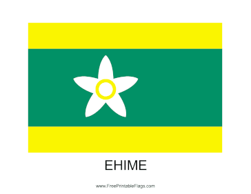 Ehime Free Printable Flag