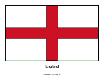 England Free Printable Flag