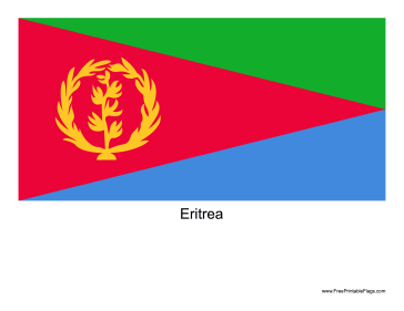 Eritrea Free Printable Flag