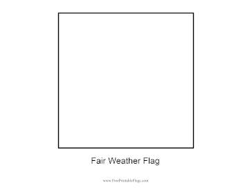 Fair Weather Free Printable Flag