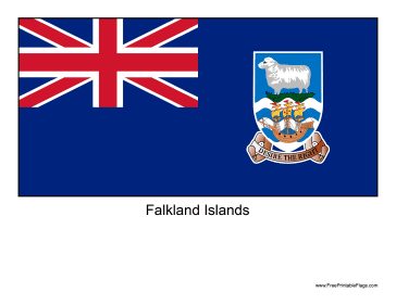 Falkland Islands Free Printable Flag