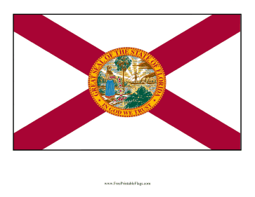 Florida Free Printable Flag