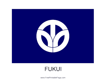 Fukui Free Printable Flag