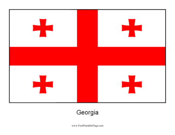 Georgia Free Printable Flag