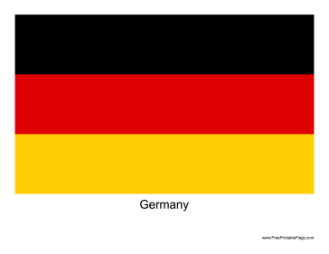 Germany Free Printable Flag
