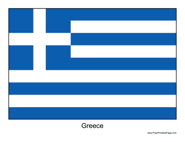 Greece Free Printable Flag