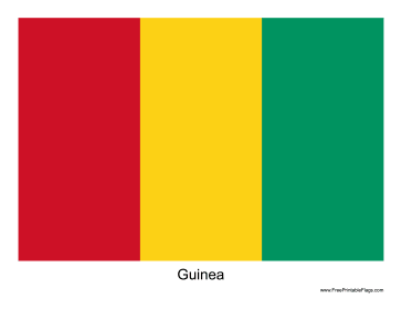 Guinea Free Printable Flag