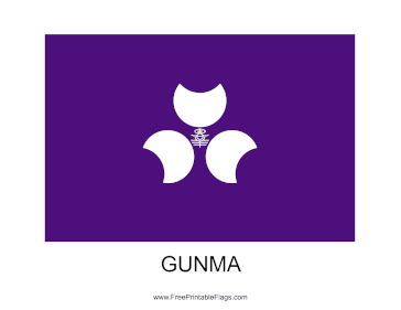 Gunma Free Printable Flag