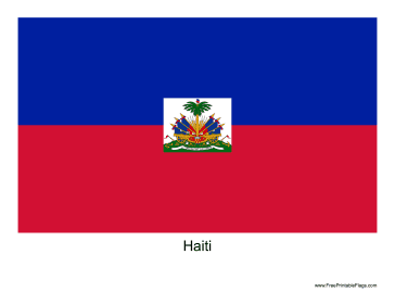 Haiti Free Printable Flag