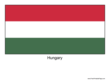 Hungary Free Printable Flag