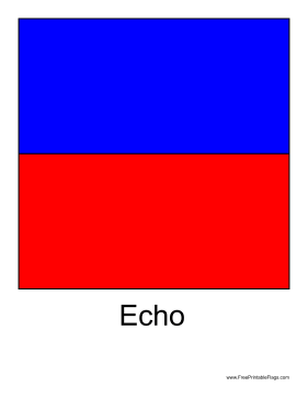 Echo Free Printable Flag