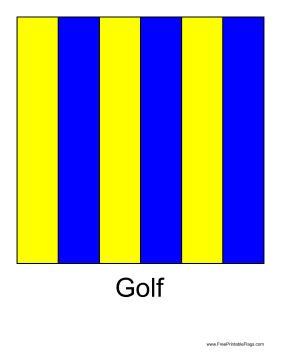 Golf Free Printable Flag