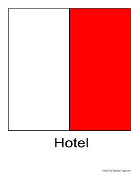 Hotel Free Printable Flag
