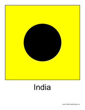 India Free Printable Flag