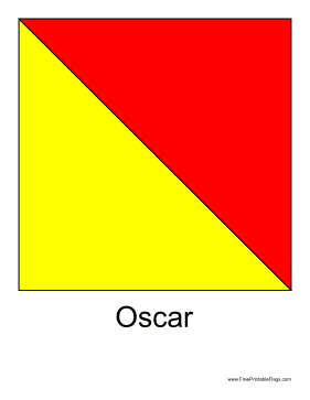 Oscar Free Printable Flag